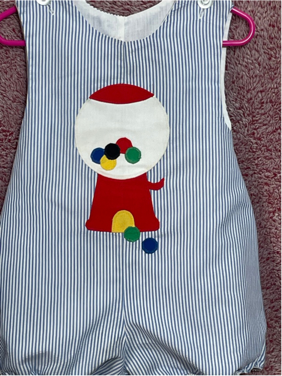 Boys vintage Kelly’s kids Gumball bubble shortall Romper 3T - Picture 2 of 6